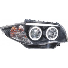 BMW E87 04-06 Black Projector Headlamp w Ring BMW E87 04-06 Black Projector Headlamp w Ring